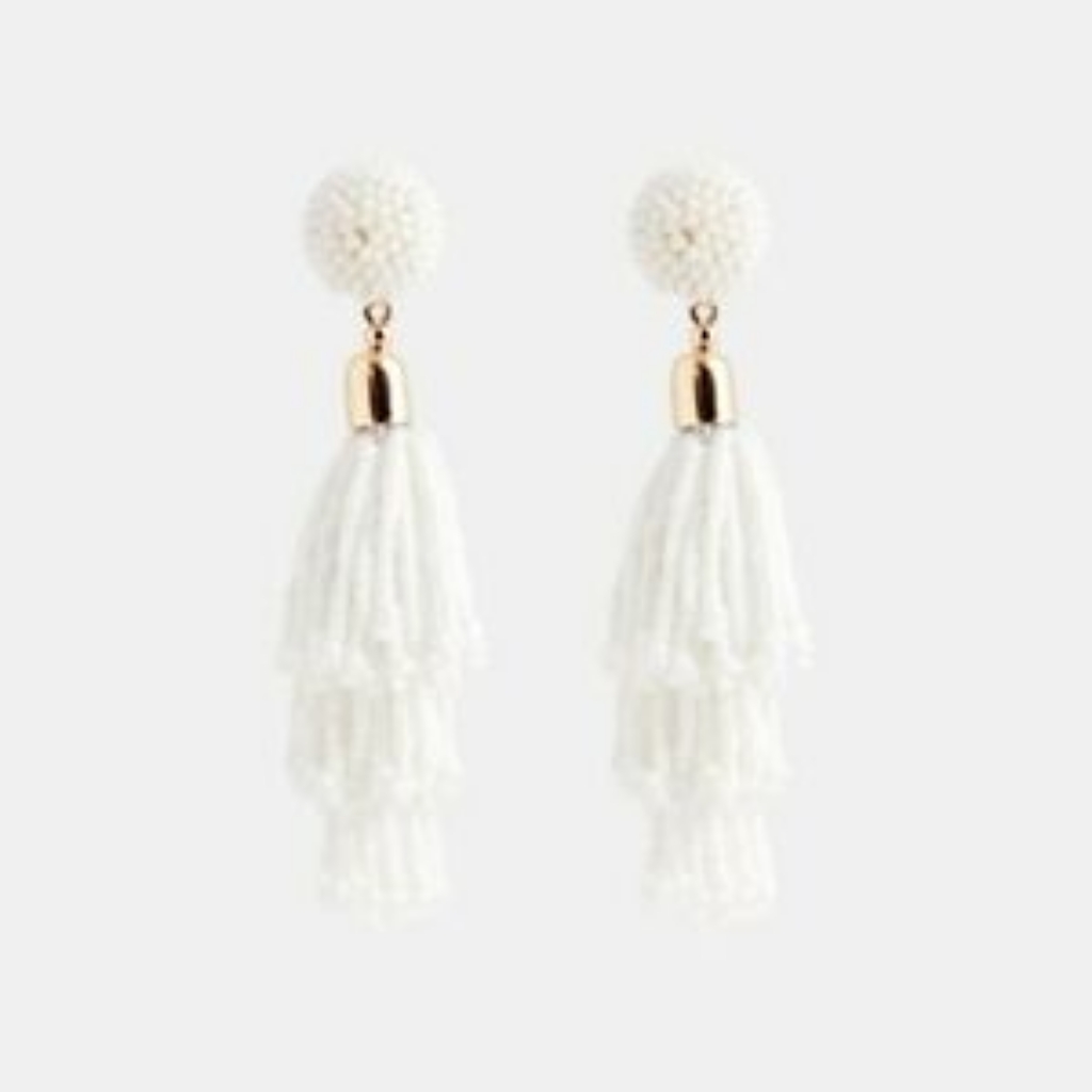 Nwt Panacea Beaded Tassel Earrings 15$